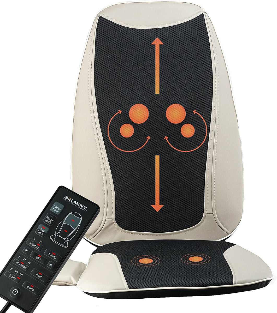 Mynt Vibrating Seat Massager with Dual Heating Area