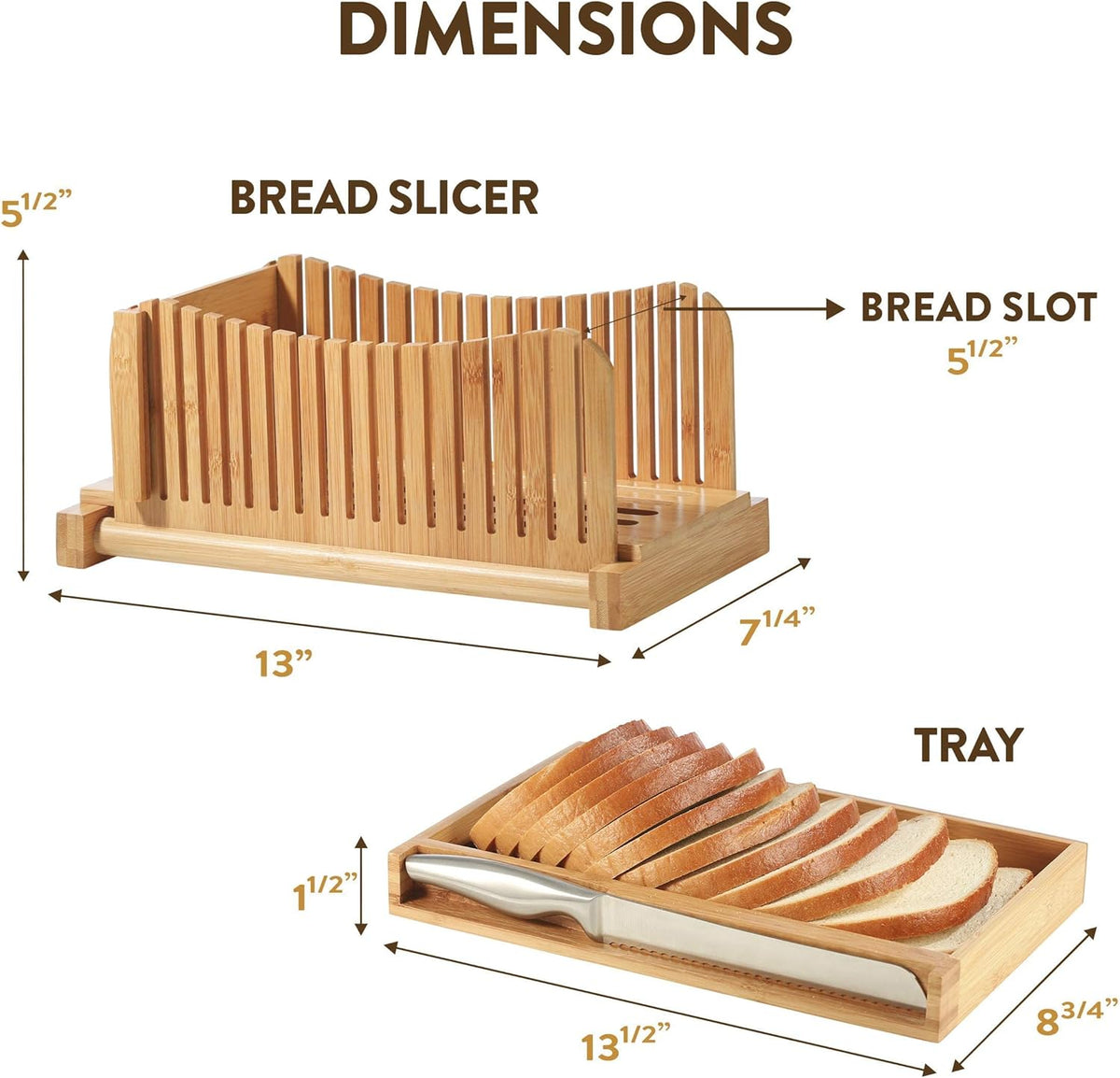 Bread slicer size