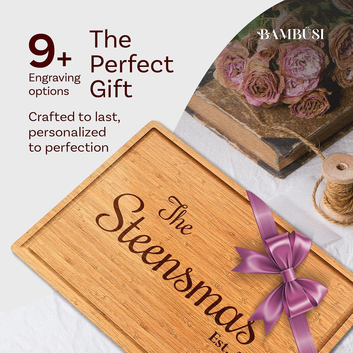 Personalized cutting board gift