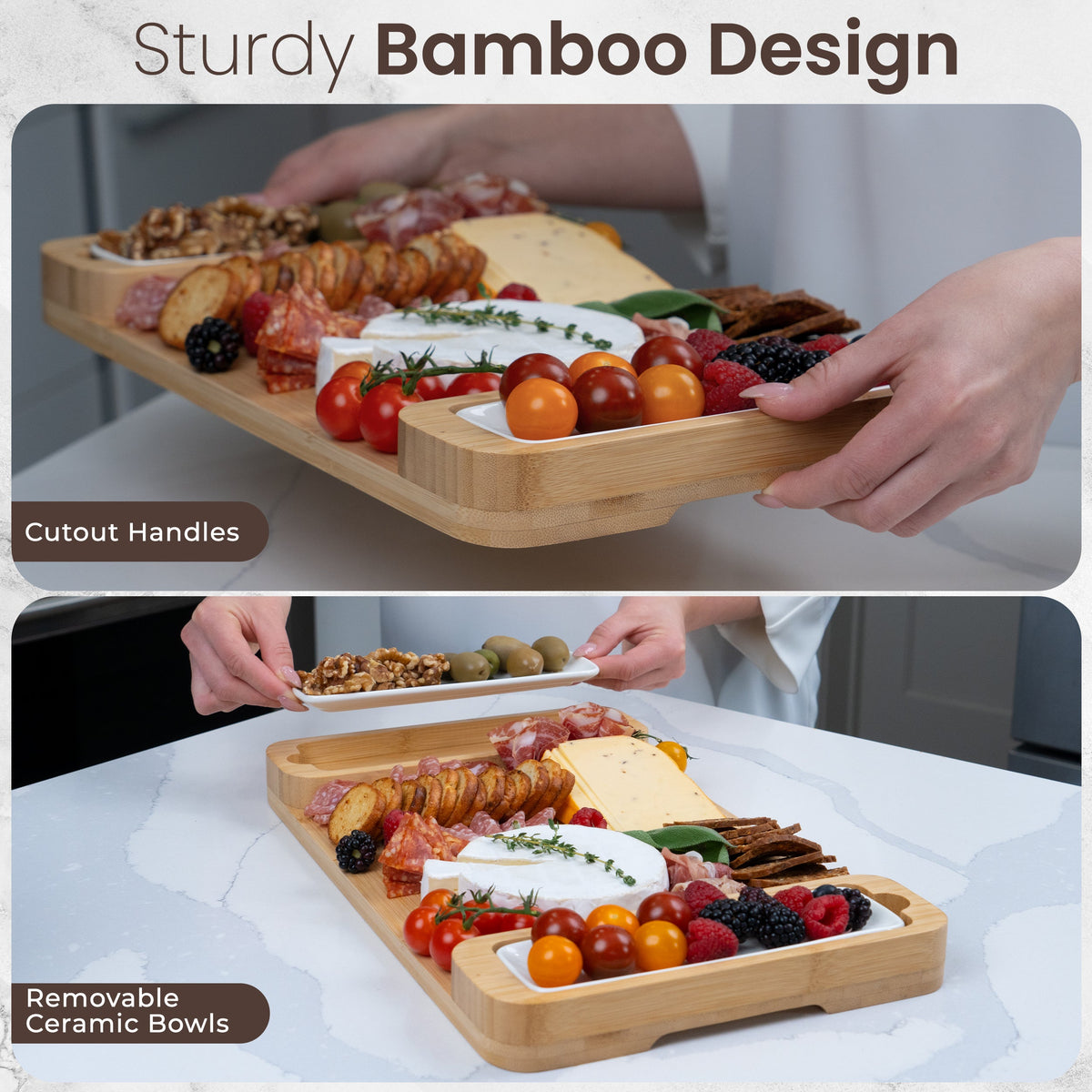 Charcuterie board set contents