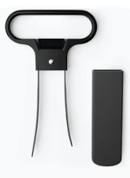 Black Belwares Ah So wine opener with sheath