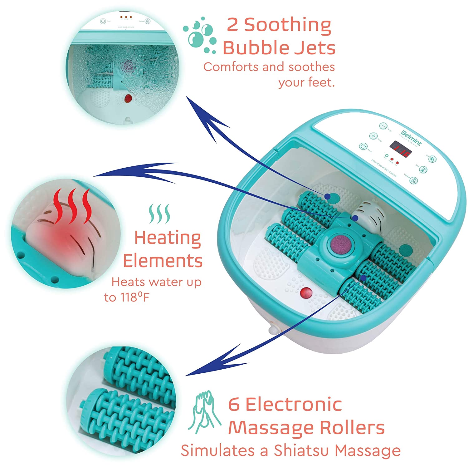Shiatsu Neck and Shoulder Massager with Heat Function – BelmintCo