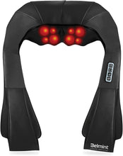 Load image into Gallery viewer, Shiatsu Massager with Heat for Neck and Back (Black)
